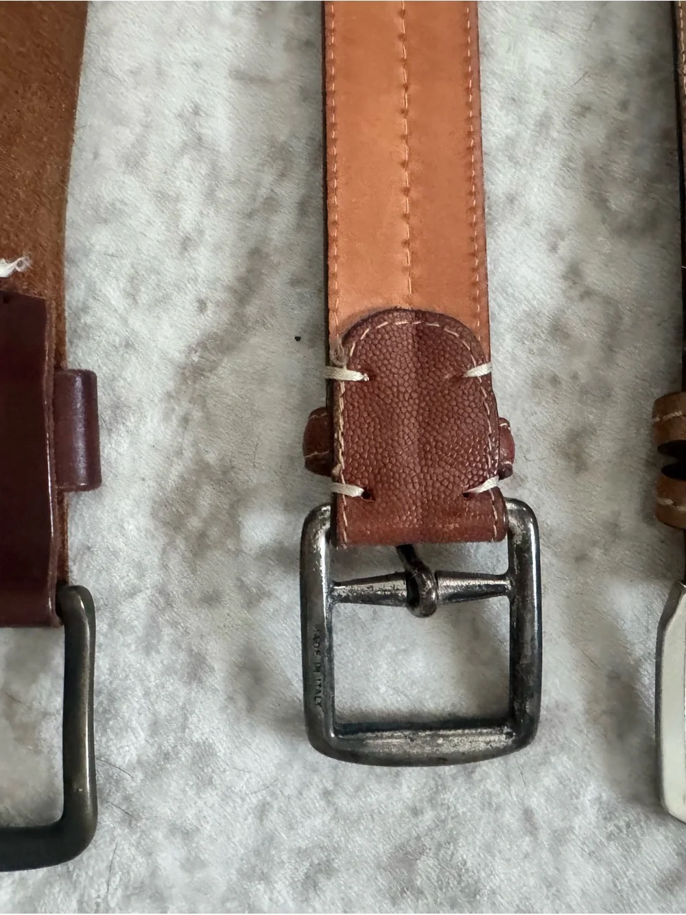 Men's Leather Belts - Brown, Tan, Black L-XL